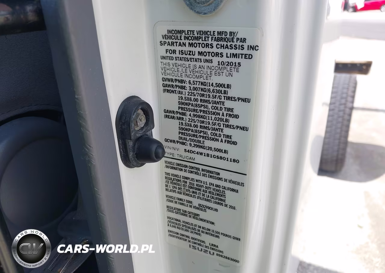 2016 Isuzu Npr Hd Gas Reg VIN:54DC4W1B1GS801180 - 8