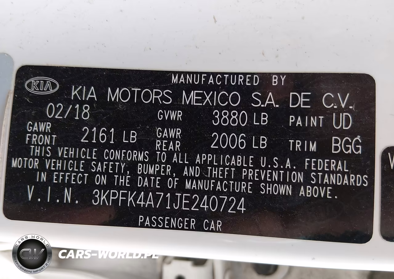 2018 Kia Forte Lx VIN:3KPFK4A71JE240724 - 9