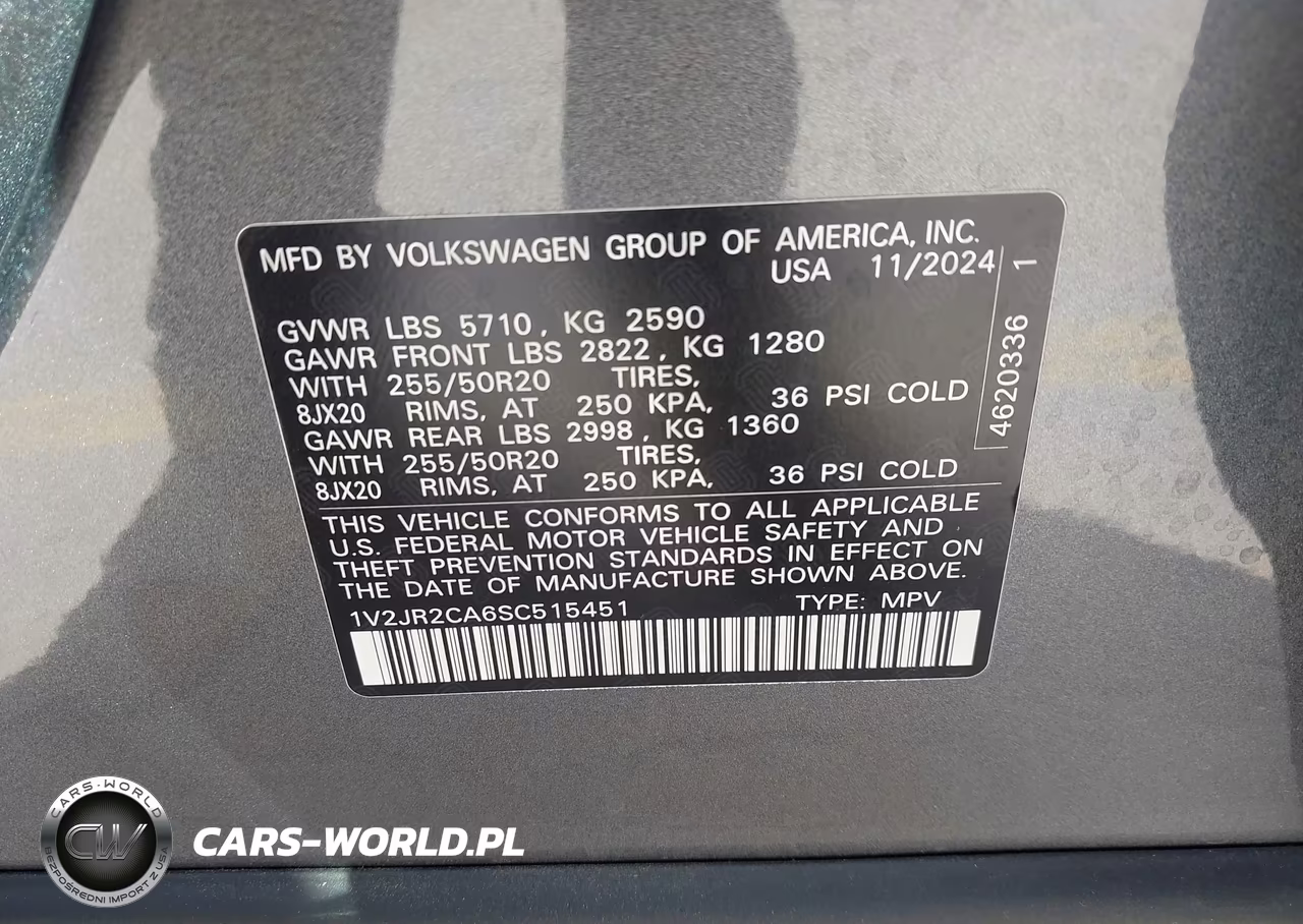 2025 Volkswagen Atlas 2.0T Se W-Technology VIN:1V2JR2CA6SC515451 - 9