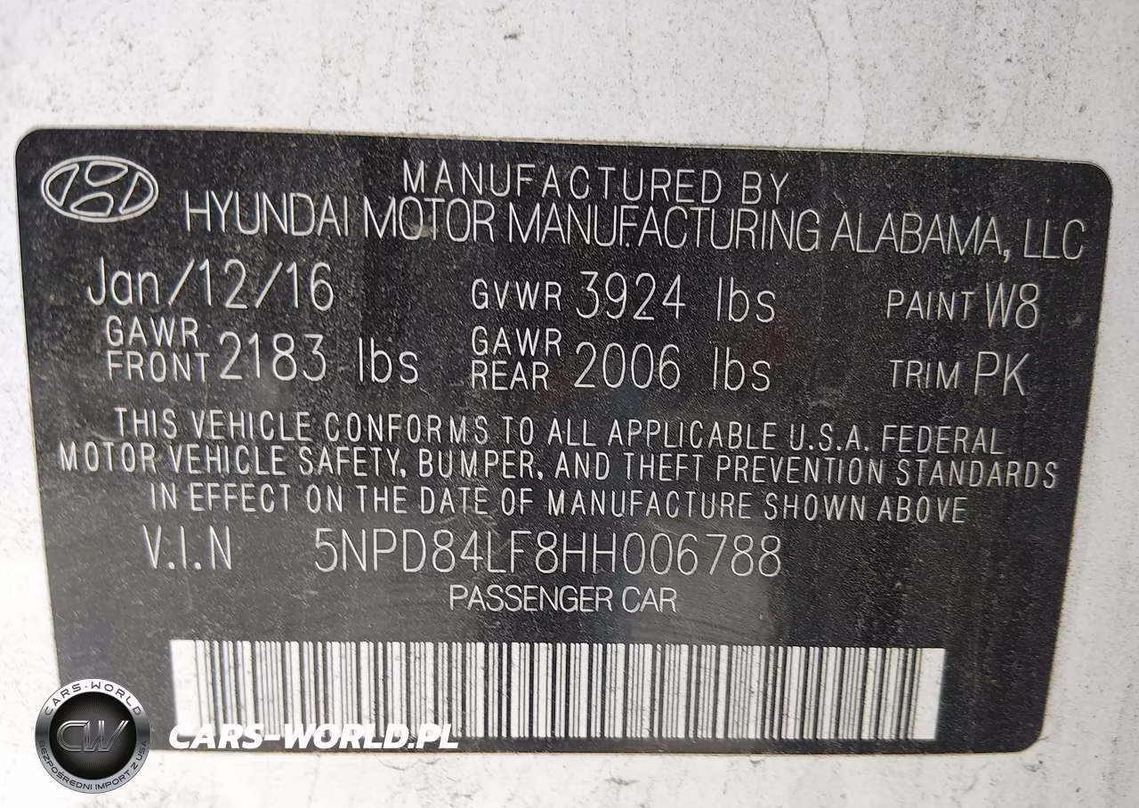 2017 Hyundai Elantra Se VIN:5NPD84LF8HH006788 - 9