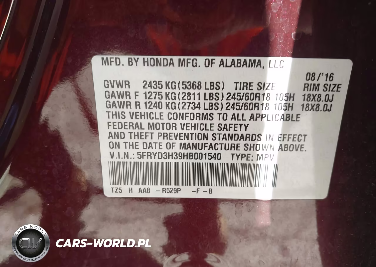2017 Acura Mdx VIN:5FRYD3H39HB001540 - 9