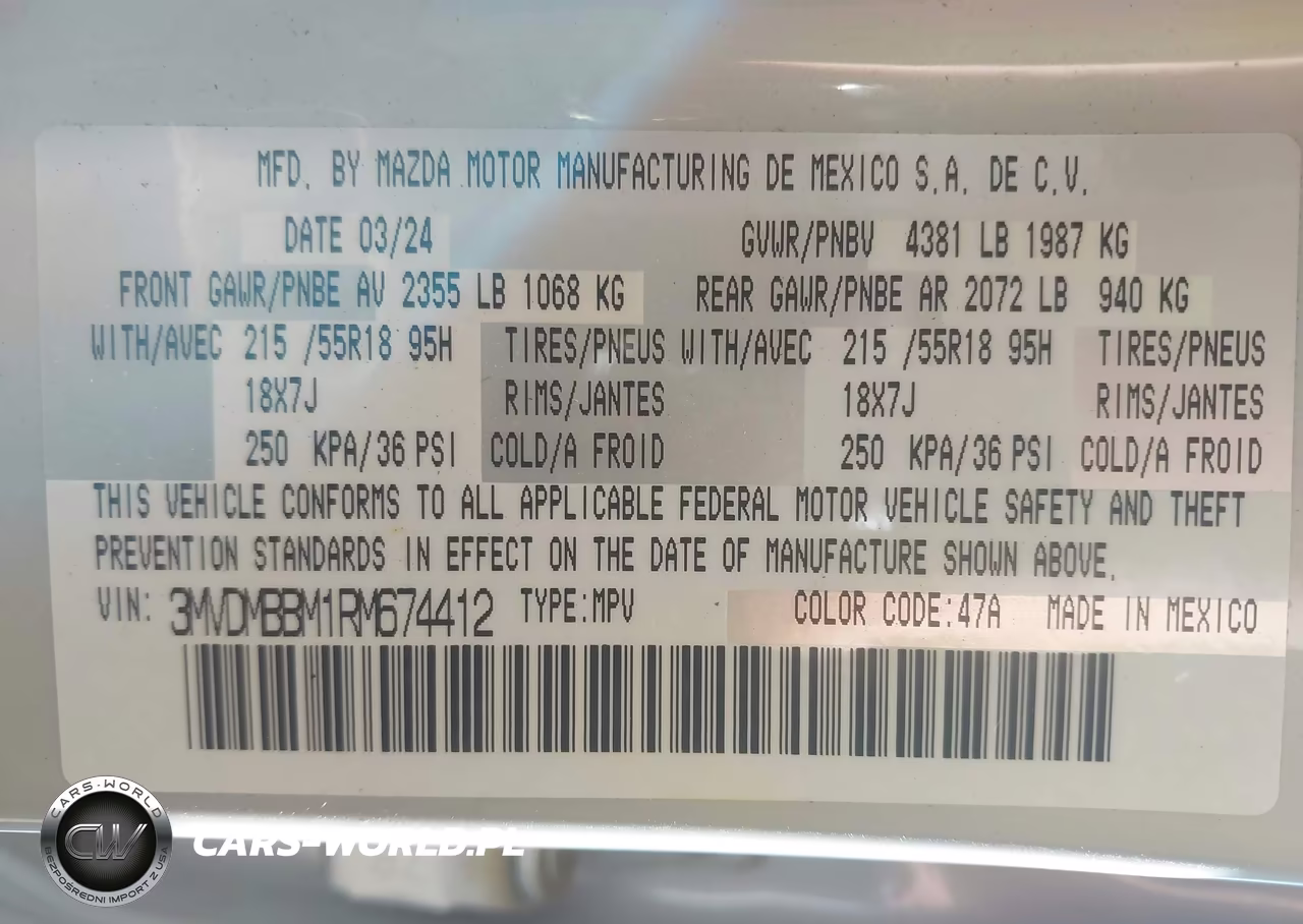 2024 Mazda Cx-30 2.5 S Select Sport VIN:3MVDMBBM1RM674412 - 9
