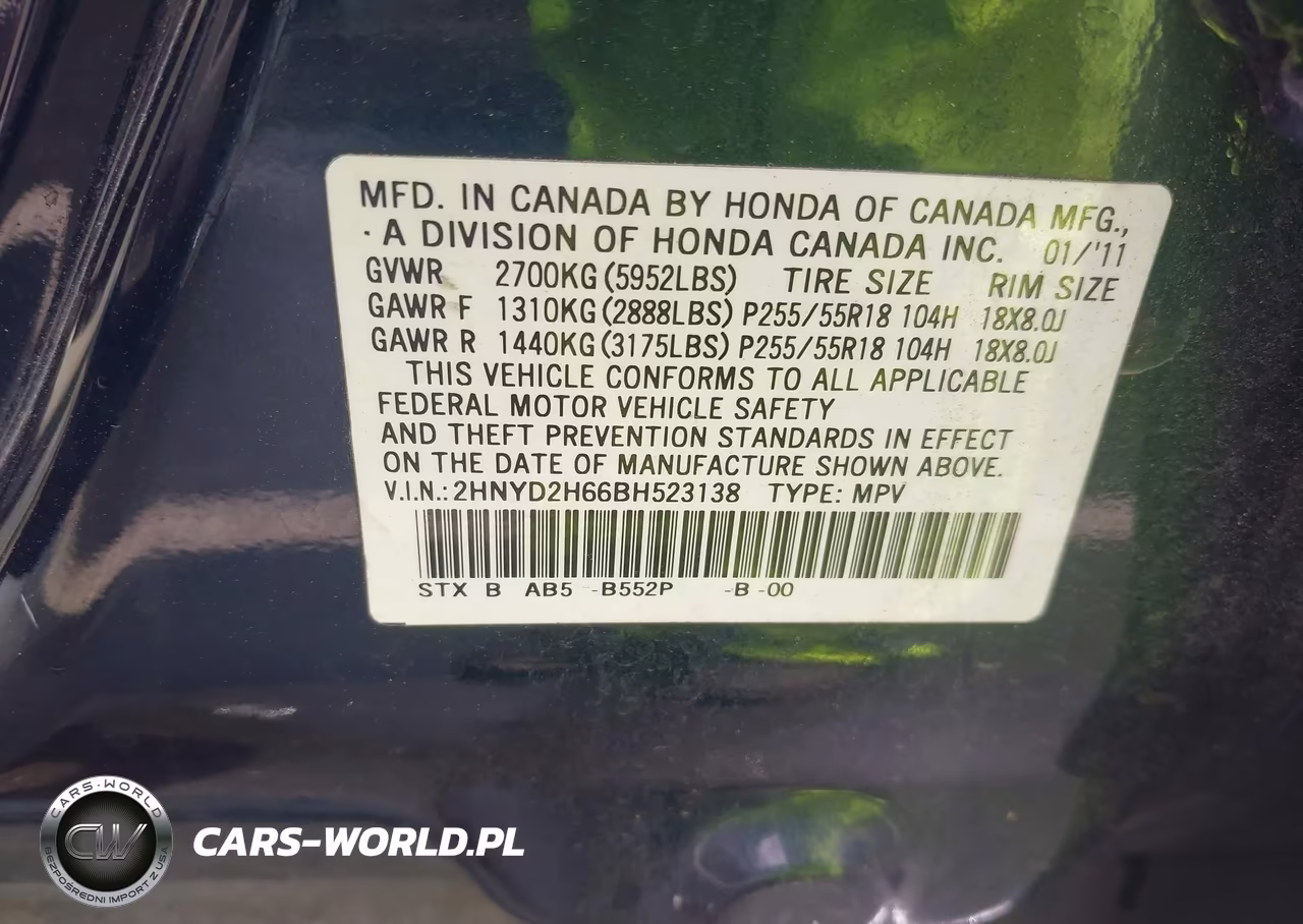2011 Acura Mdx Technology Package VIN:2HNYD2H66BH523138 - 9