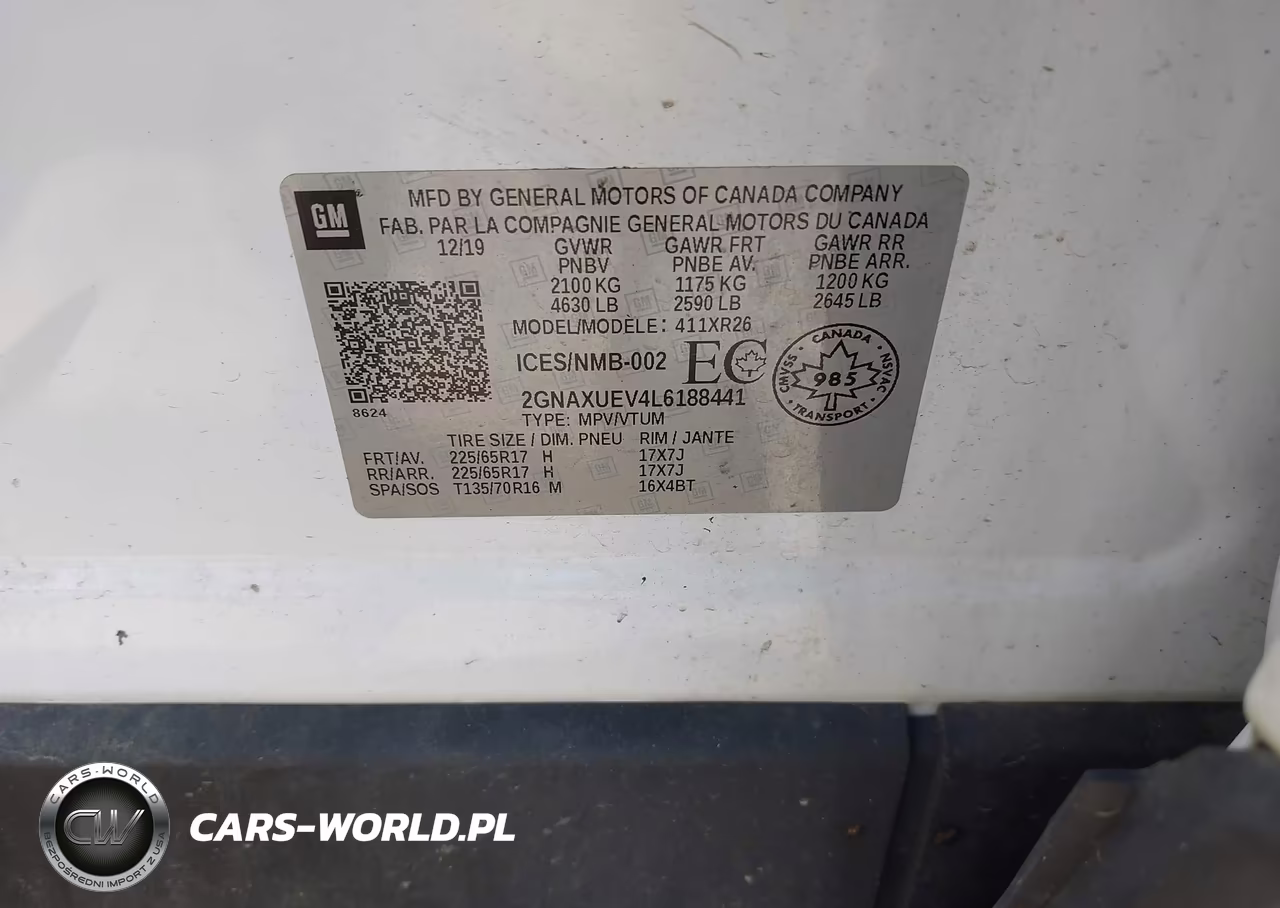 2020 Chevrolet Equinox Lt VIN:2GNAXUEV4L6188441 - 9