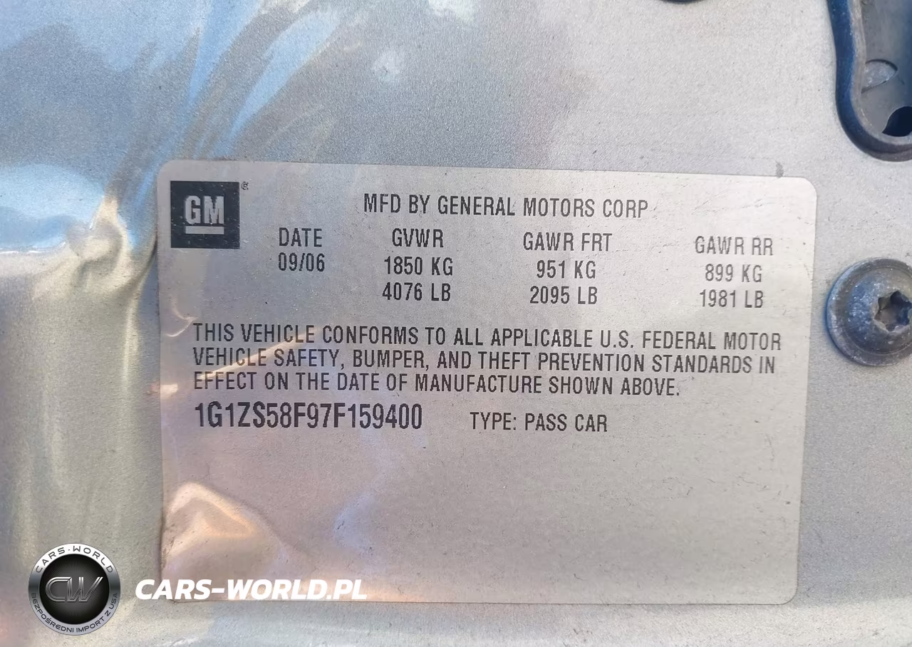 2007 Chevrolet Malibu Ls W-1Ls VIN:1G1ZS58F97F159400 - 9