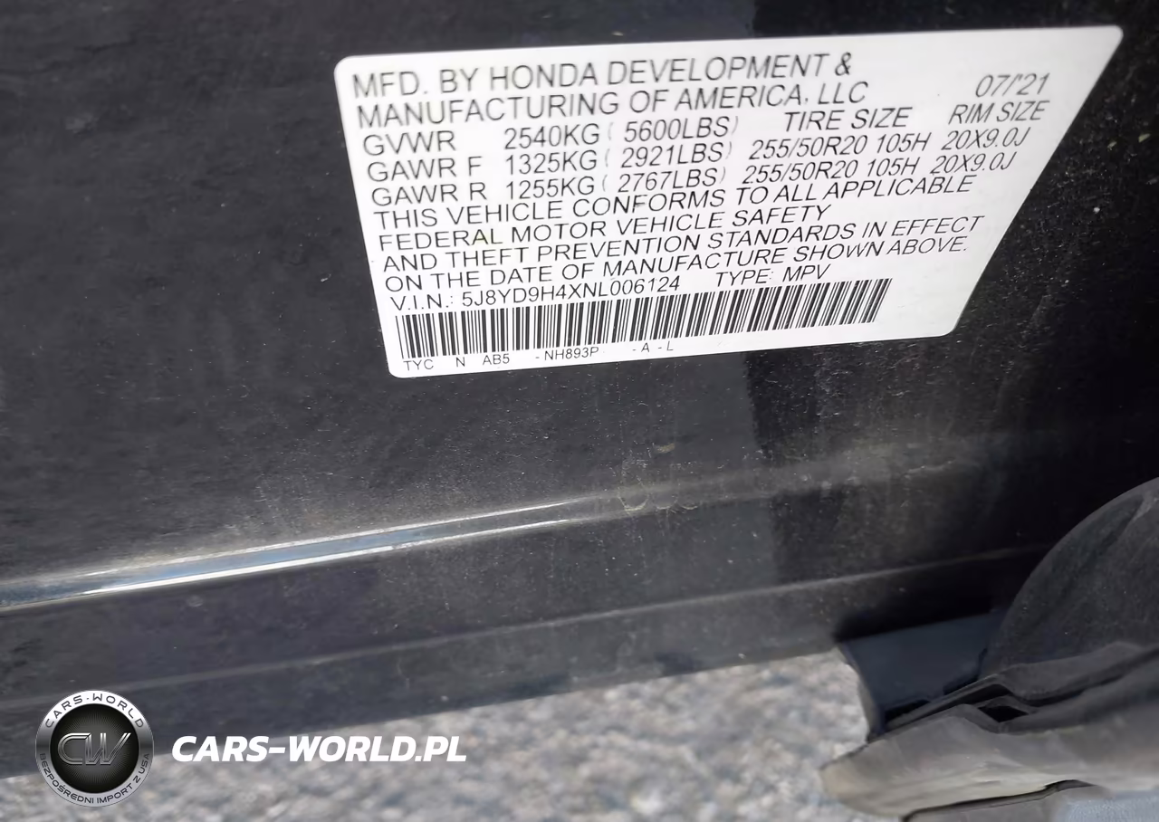 2022 Acura Mdx Technology Package VIN:5J8YD9H4XNL006124 - 9