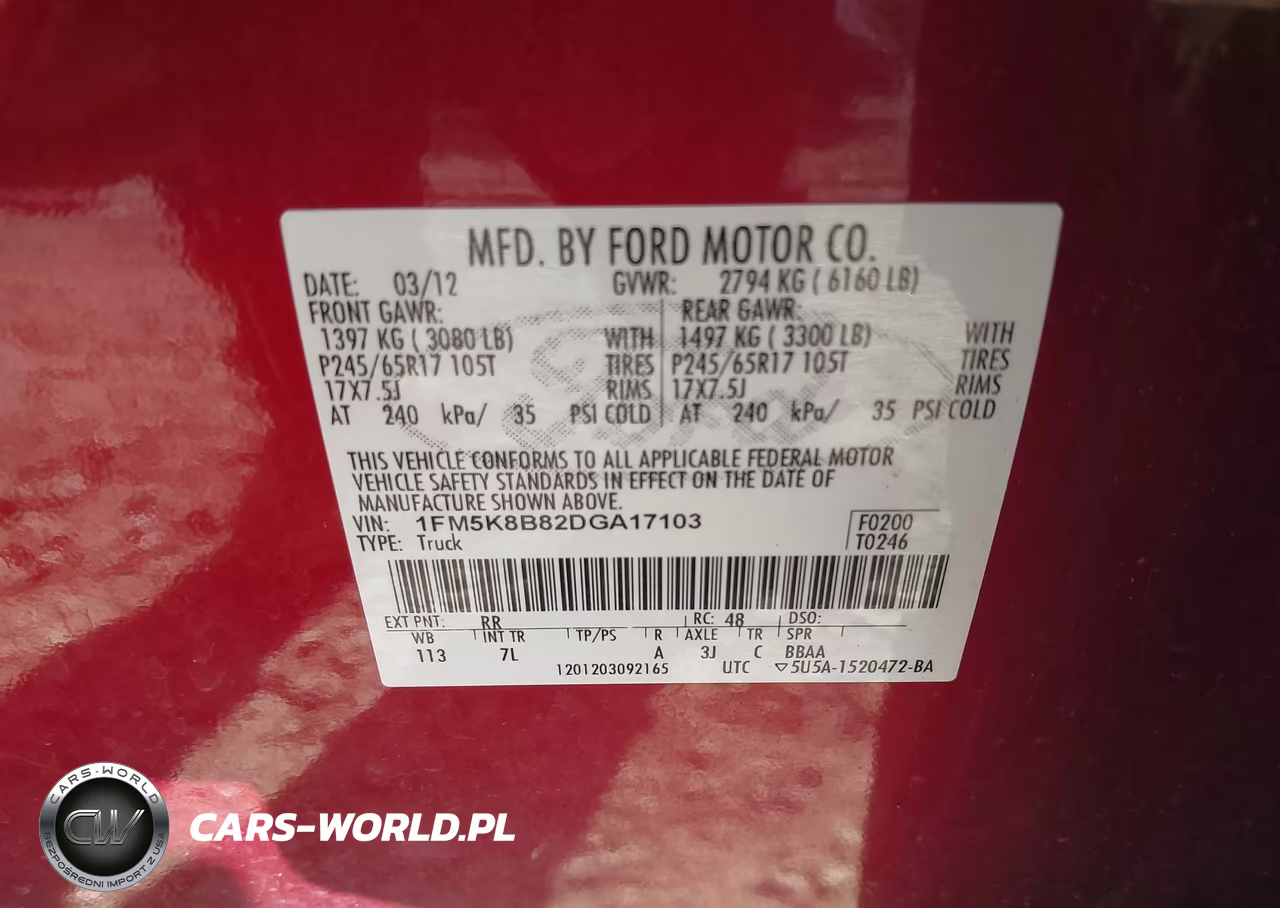 2013 Ford Explorer VIN:1FM5K8B82DGA17103 - 9