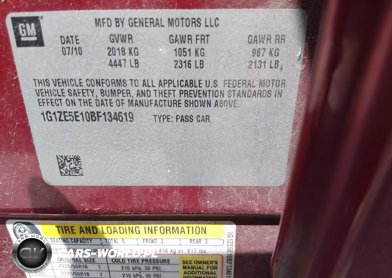 2011 Chevrolet Malibu Ltz VIN:1G1ZE5E10BF134619 - 9