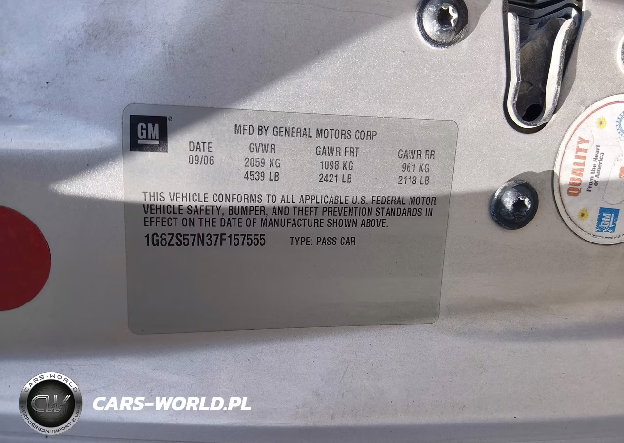 2007 Saturn Aura Xe VIN:1G8ZS57N37F157555 - 9