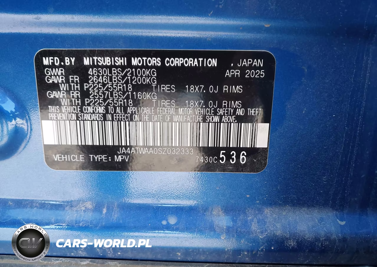 2025 Mitsubishi Eclipse Cross Se VIN:JA4ATWAA0SZ032333 - 9