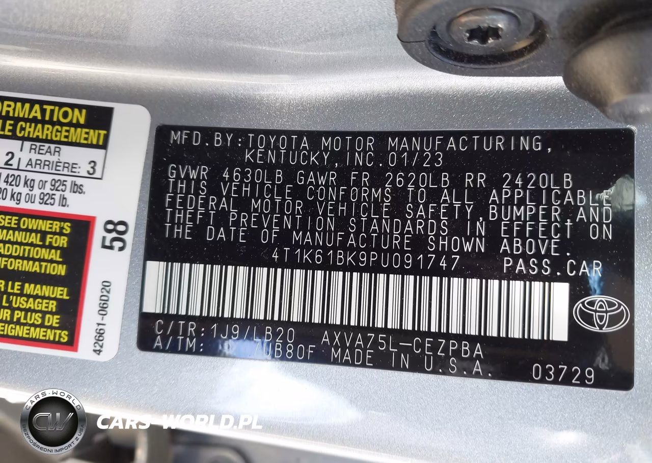 2023 Toyota Camry Xse Awd VIN:4T1K61BK9PU091747 - 9