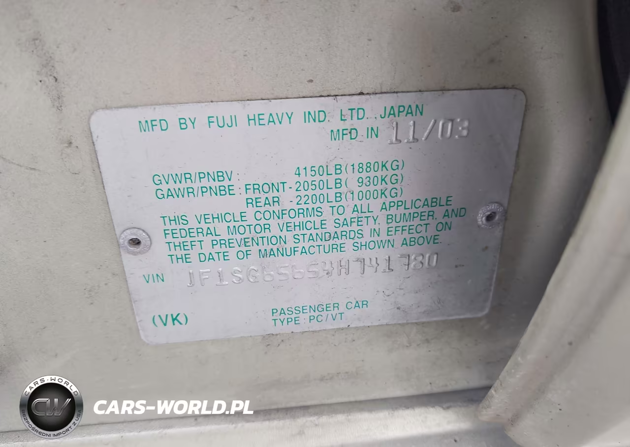 2004 Subaru Forester 2.5Xs VIN:JF1SG65654H741780 - 9