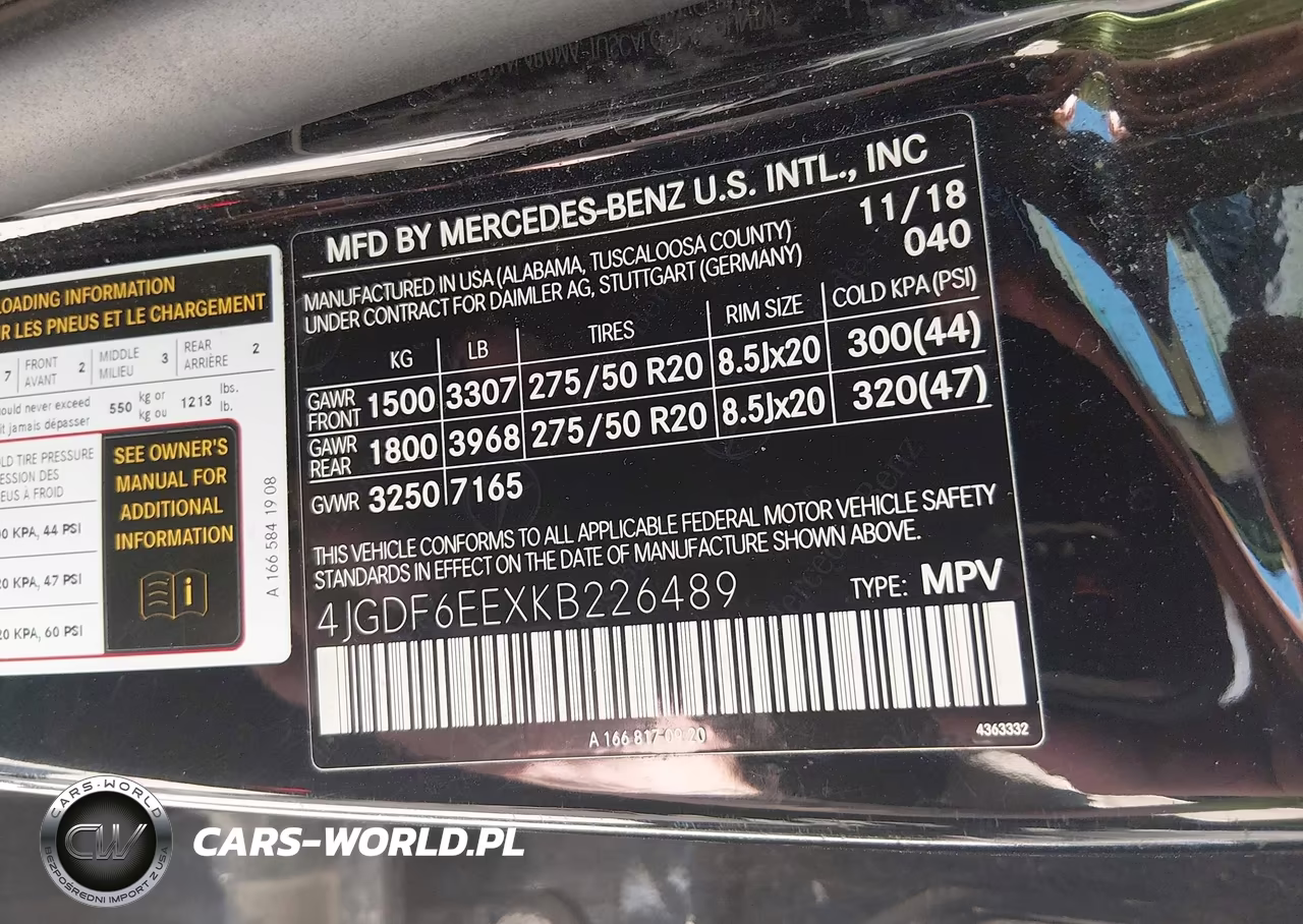 2019 Mercedes-Benz Gls 450 4Matic VIN:4JGDF6EEXKB226489 - 9