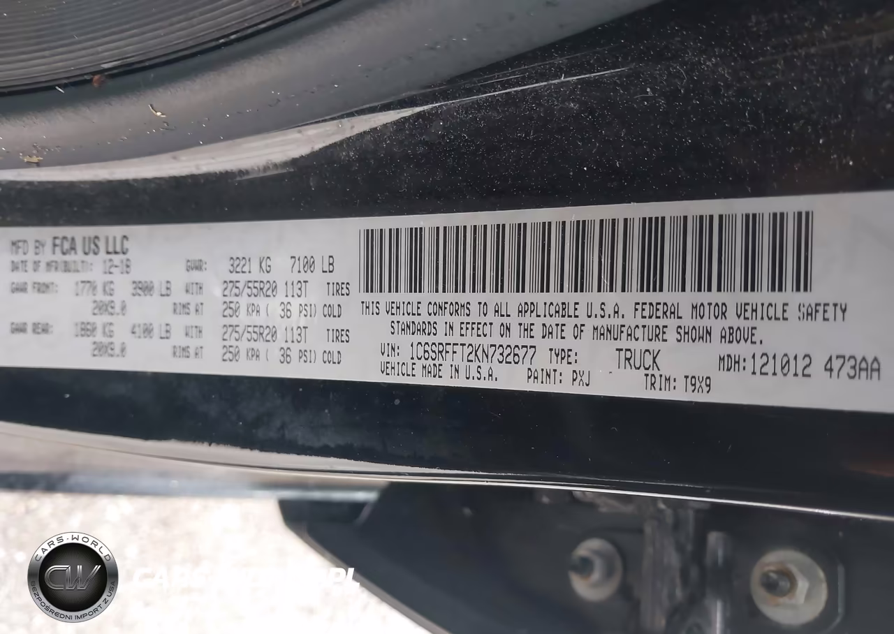 2019 Ram 1500 Big Horn-Lone Star 4X4 5'7 Box VIN:1C6SRFFT2KN732677 - 9