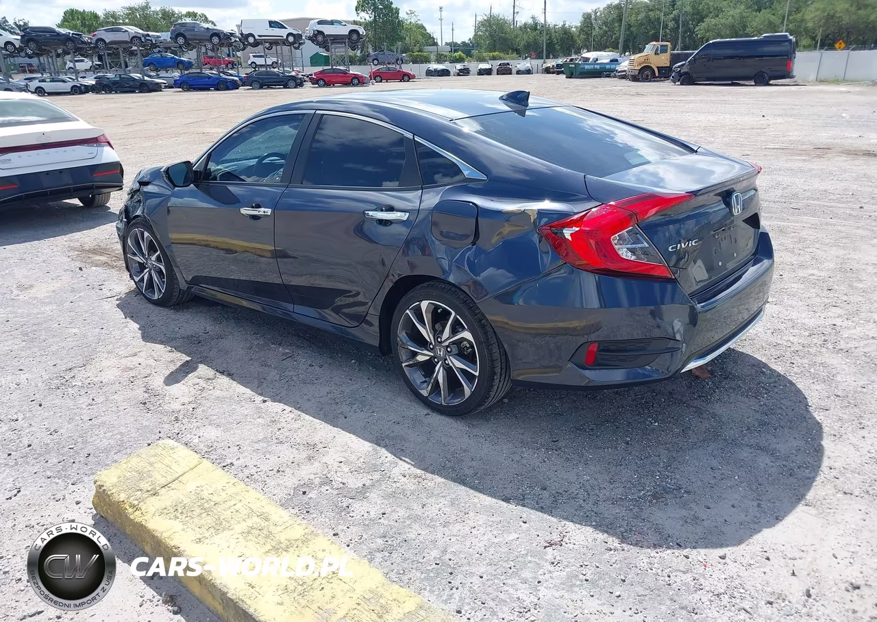 2019 Honda Civic Touring VIN:JHMFC1F92KX002192 - 3