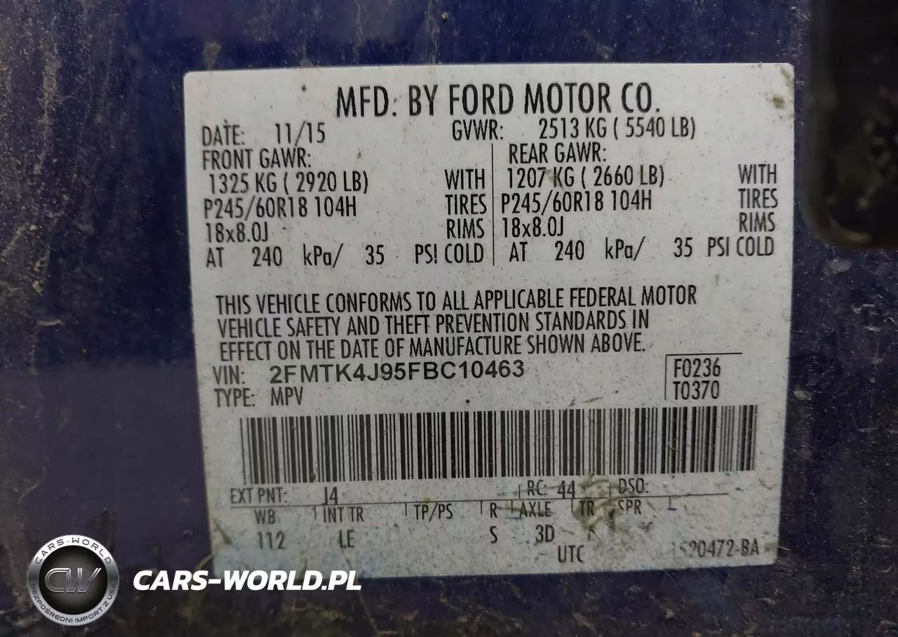 2015 Ford Edge Sel VIN:2FMTK4J95FBC10463 - 9