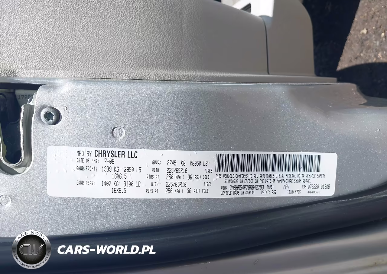 2008 Chrysler Town & Country Touring VIN:2A8HR54P78R842793 - 9