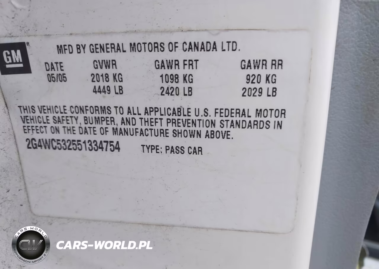 2005 Buick Lacrosse Cx VIN:2G4WC532551334754 - 9