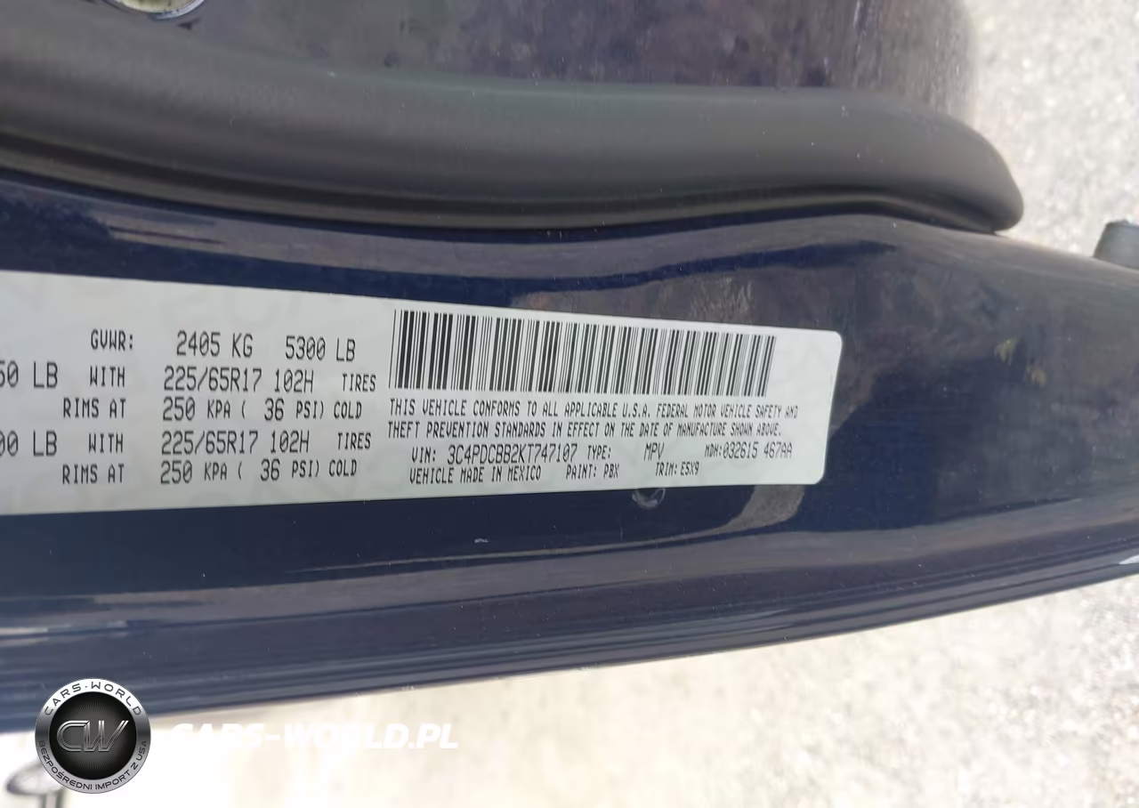2019 Dodge Journey Se VIN:3C4PDCBB2KT747107 - 9