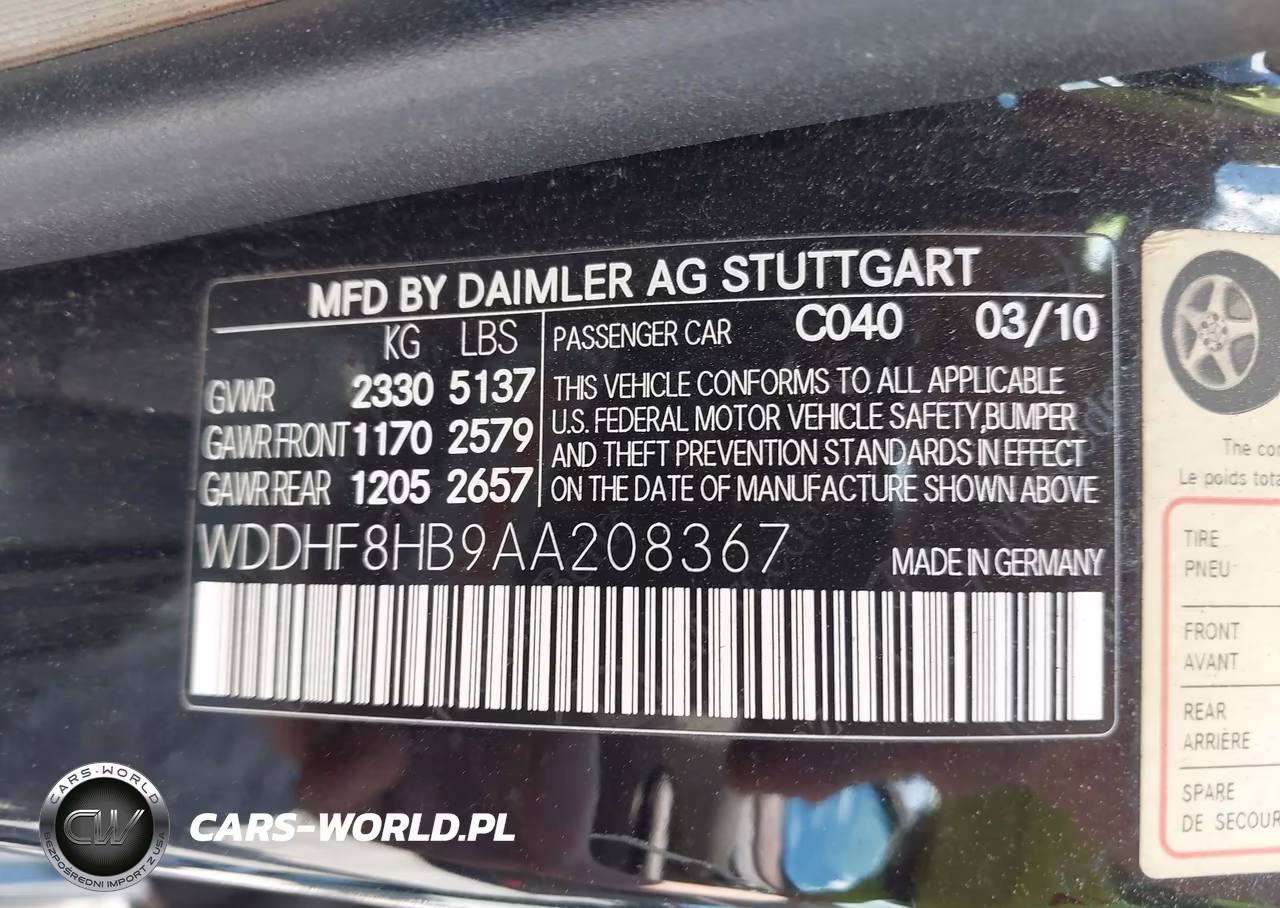 2010 Mercedes-Benz E 350 4Matic VIN:WDDHF8HB9AA208367 - 9