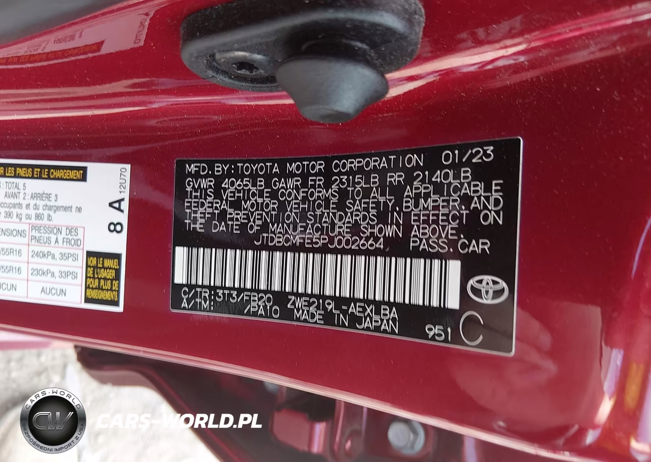 2023 Toyota Corolla Hybrid Le VIN:JTDBCMFE5PJ002664 - 9