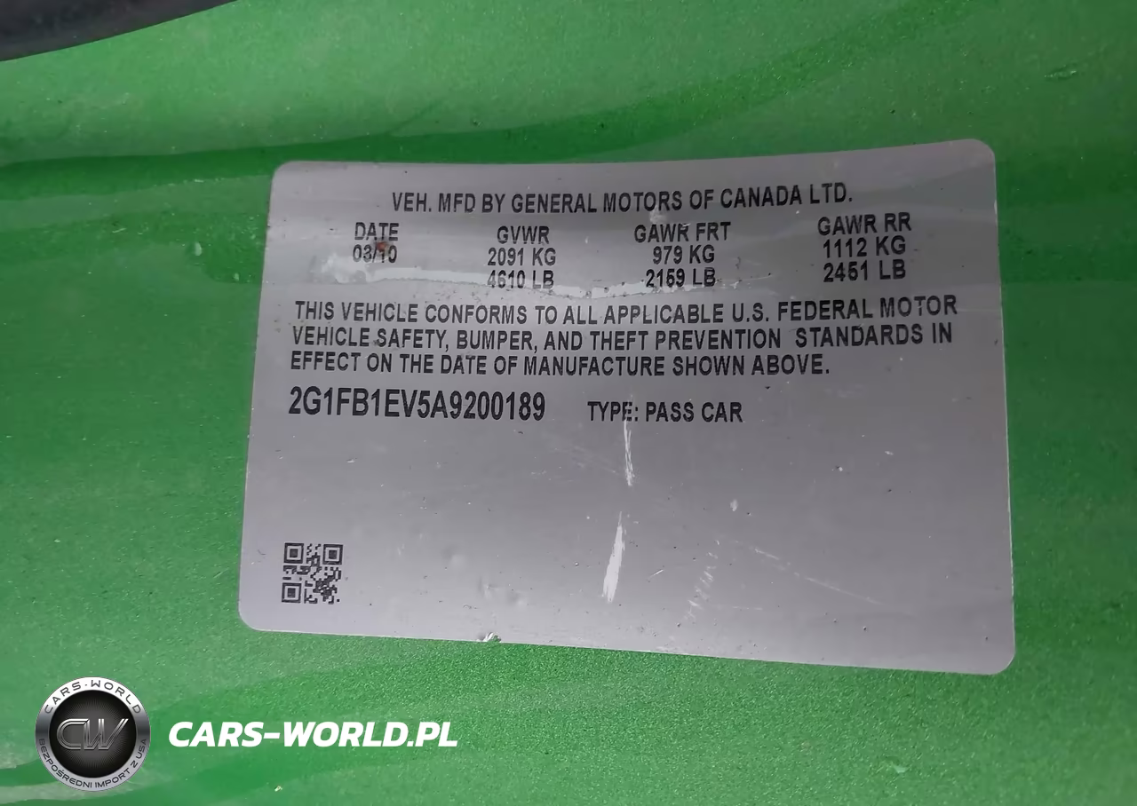 2010 Chevrolet Camaro 1Lt VIN:2G1FB1EV5A9200189 - 9