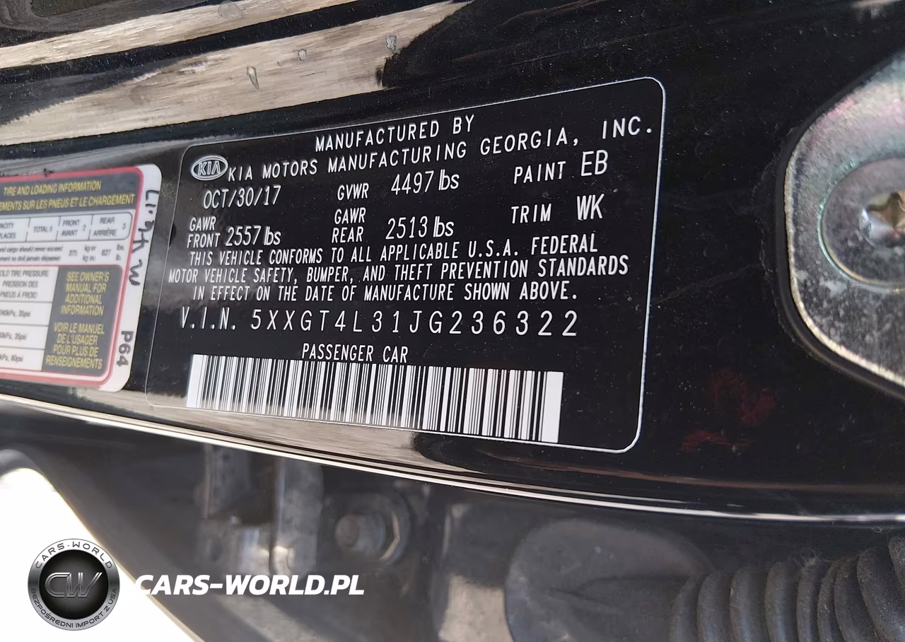 2018 Kia Optima S VIN:5XXGT4L31JG236322 - 9