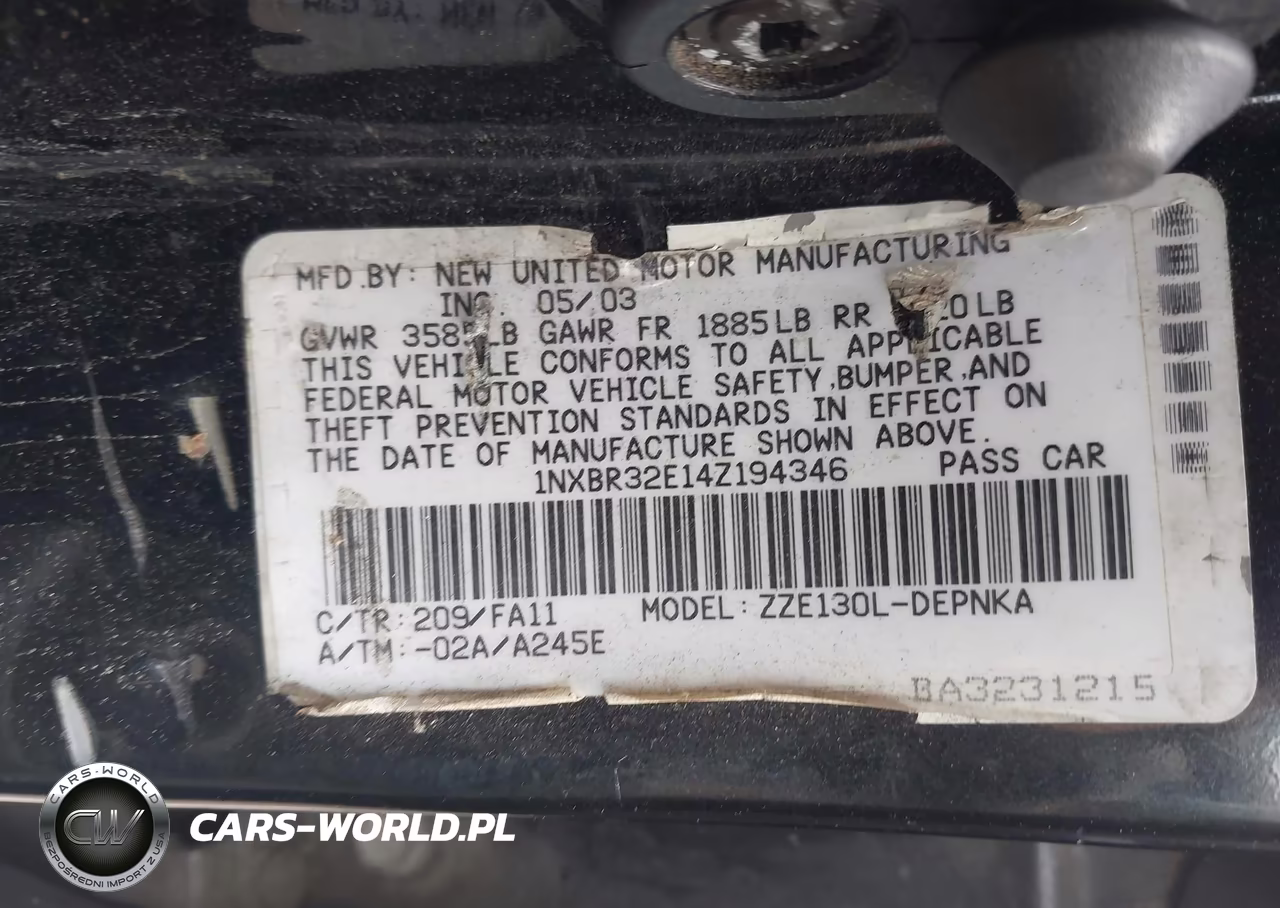 2004 Toyota Corolla Le VIN:1NXBR32E14Z194346 - 9