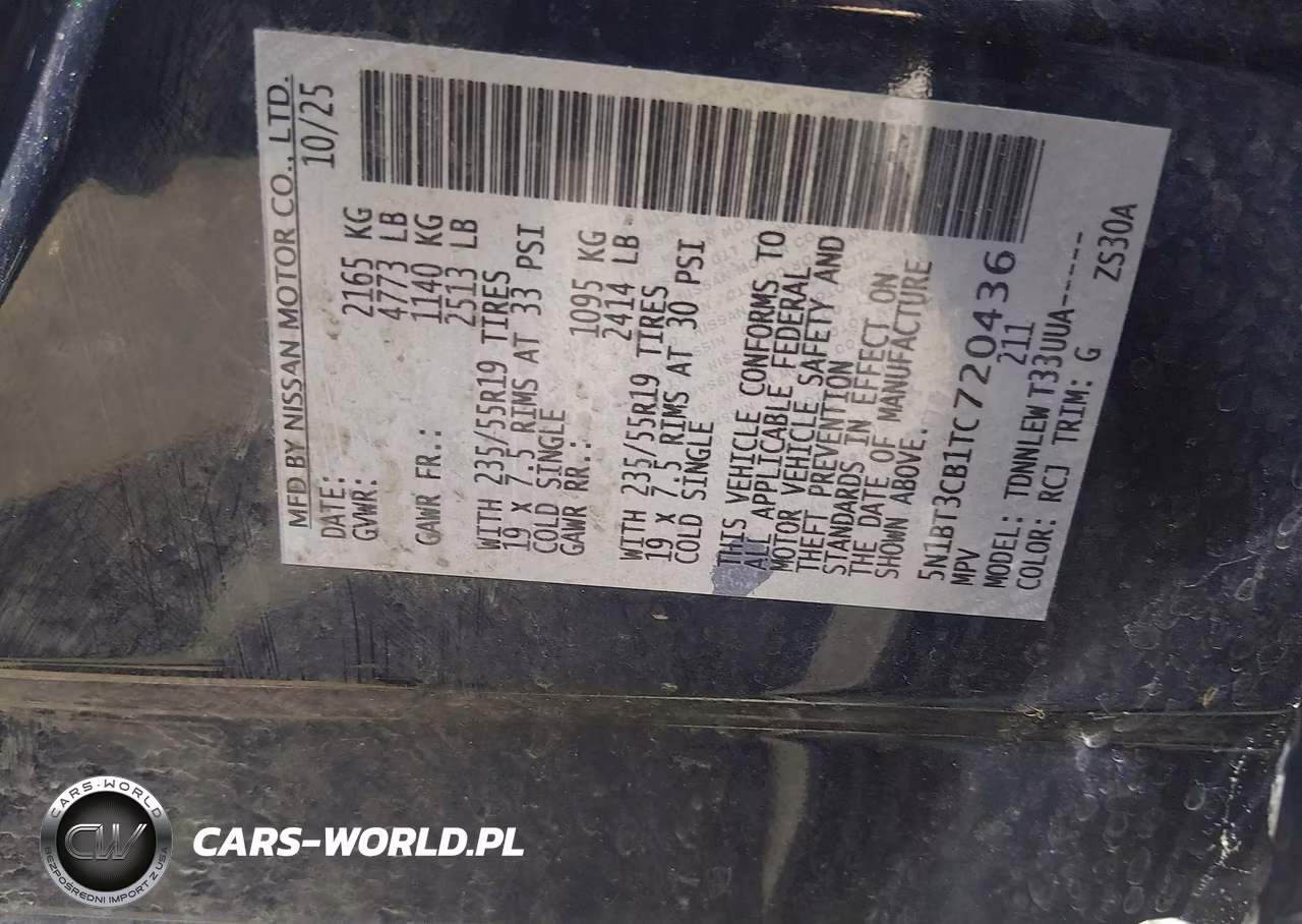 2026 Nissan Rogue Sl VIN:5N1BT3CB1TC720436 - 9