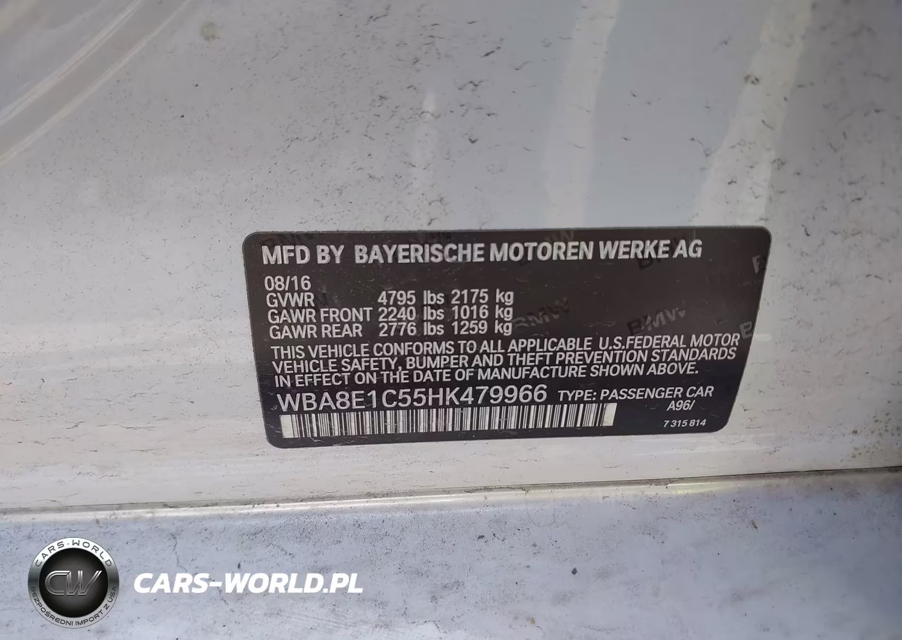 2017 BMW 330E Iperformance VIN:WBA8E1C55HK479966 - 9