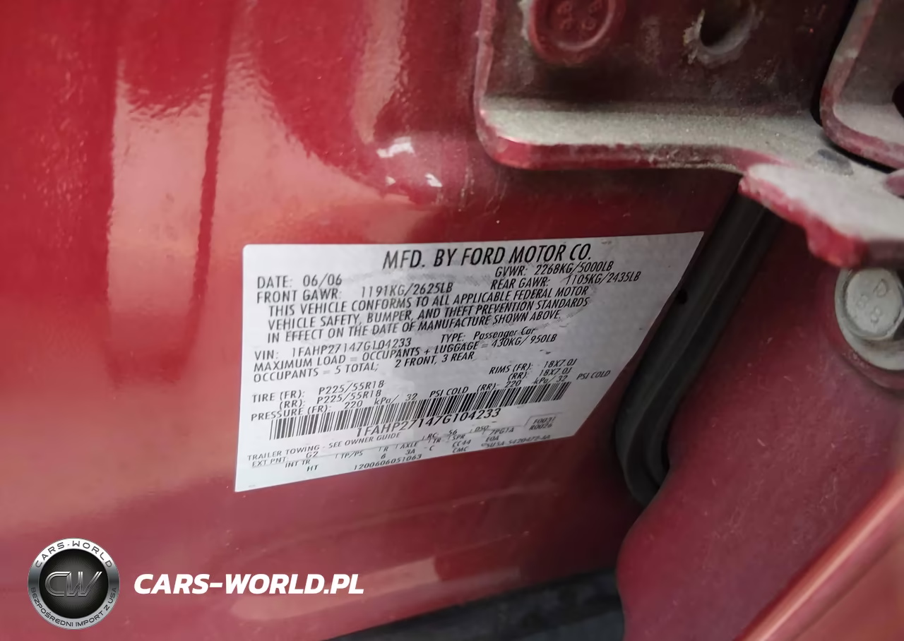 2007 Ford Five Hundred Sel VIN:1FAHP27147G104233 - 9