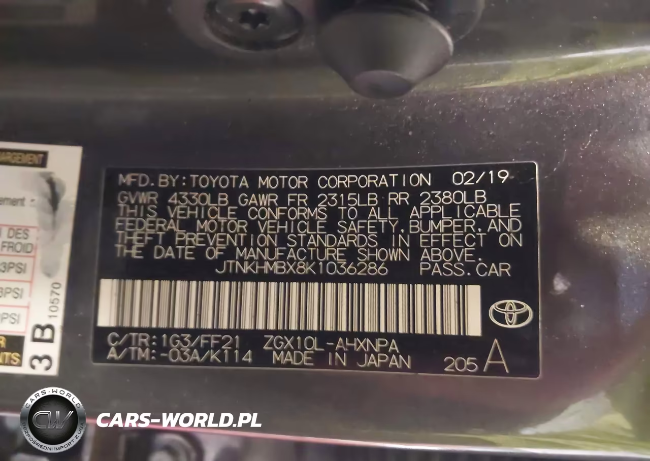 2019 Toyota C-Hr Xle VIN:JTNKHMBX8K1036286 - 9