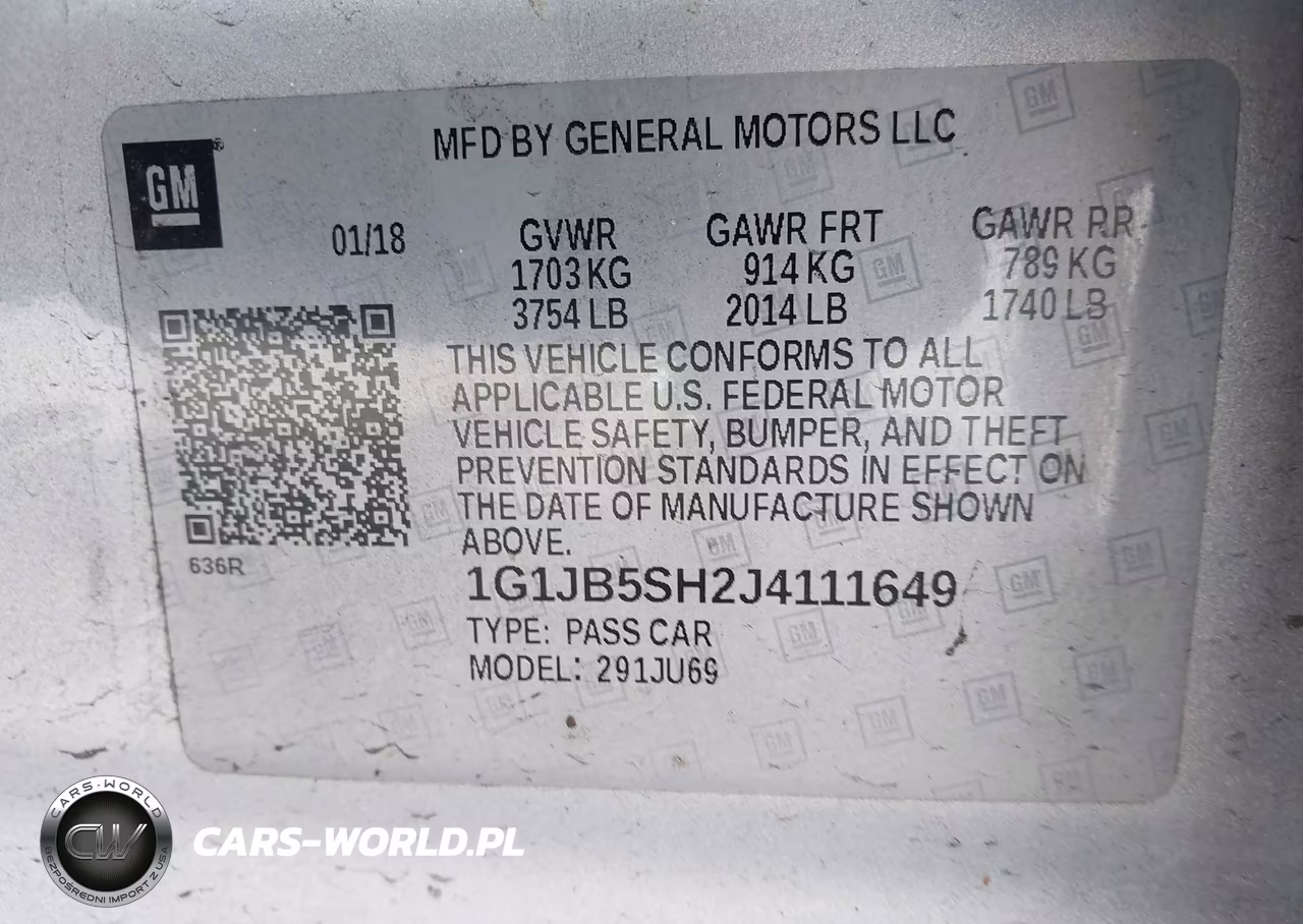 2018 Chevrolet Sonic Ls Auto VIN:1G1JB5SH2J4111649 - 9