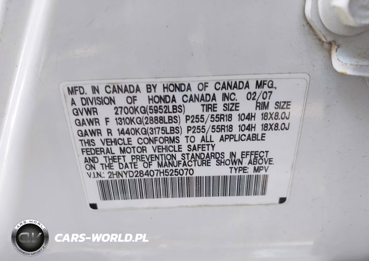2007 Acura Mdx Technology Package VIN:2HNYD28407H525070 - 9