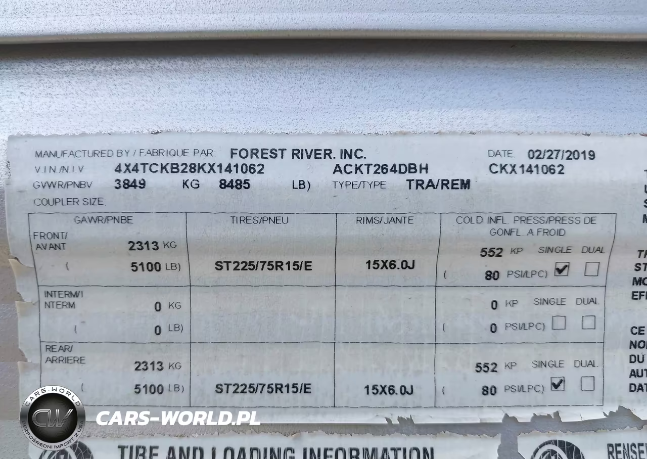 2019 Forest River Other VIN:4X4TCKB28KX141062 - 9