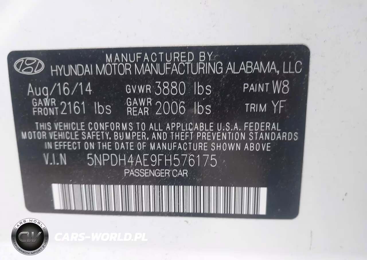 2015 Hyundai Elantra Se VIN:5NPDH4AE9FH576175 - 9