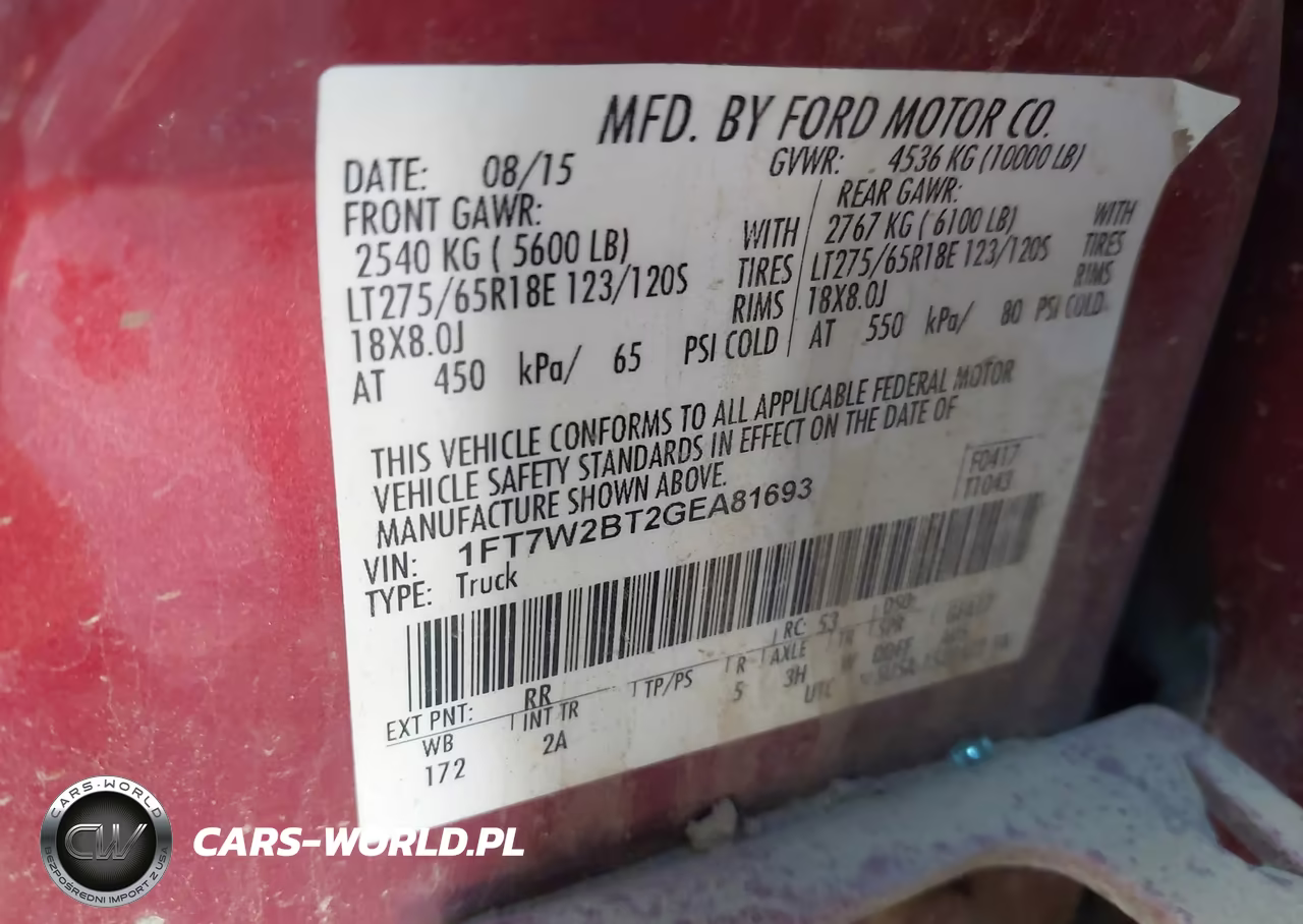 2016 Ford F-250 Xlt VIN:1FT7W2BT2GEA81693 - 9