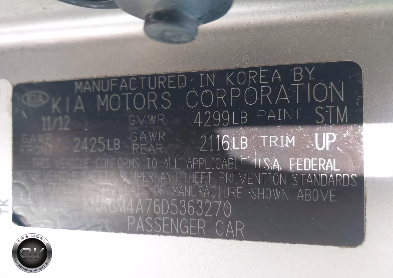 2013 Kia Optima Lx VIN:KNAGM4A76D5363270 - 9