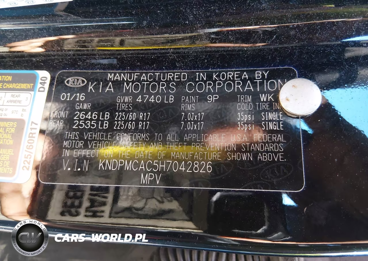 2017 Kia Sportage Lx VIN:KNDPMCAC5H7042826 - 9