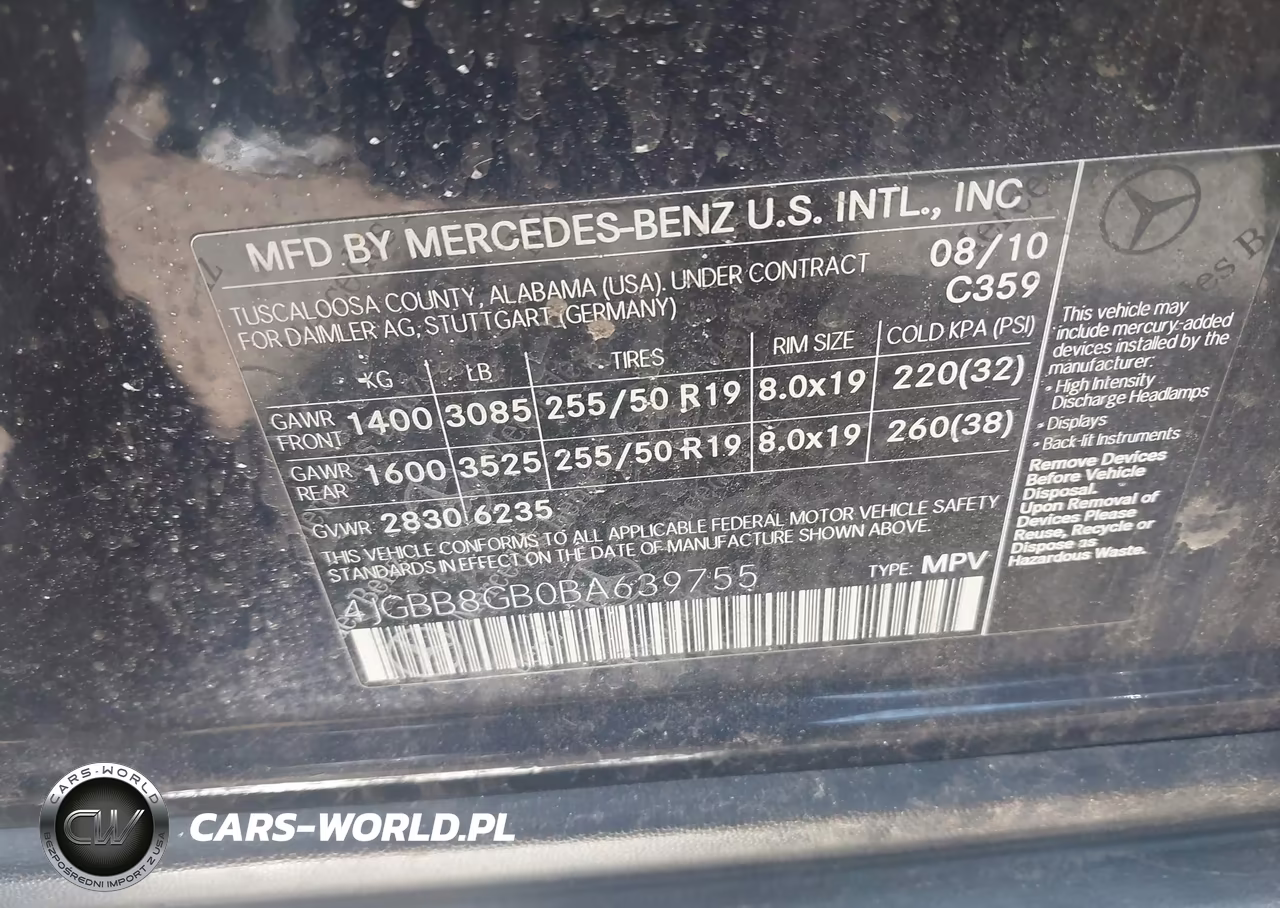 2011 Mercedes-Benz Ml 350 4Matic VIN:4JGBB8GB0BA639755 - 9
