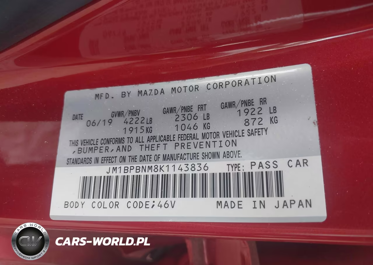 2019 Mazda Mazda3 Premium Package VIN:JM1BPBNM8K1143836 - 9