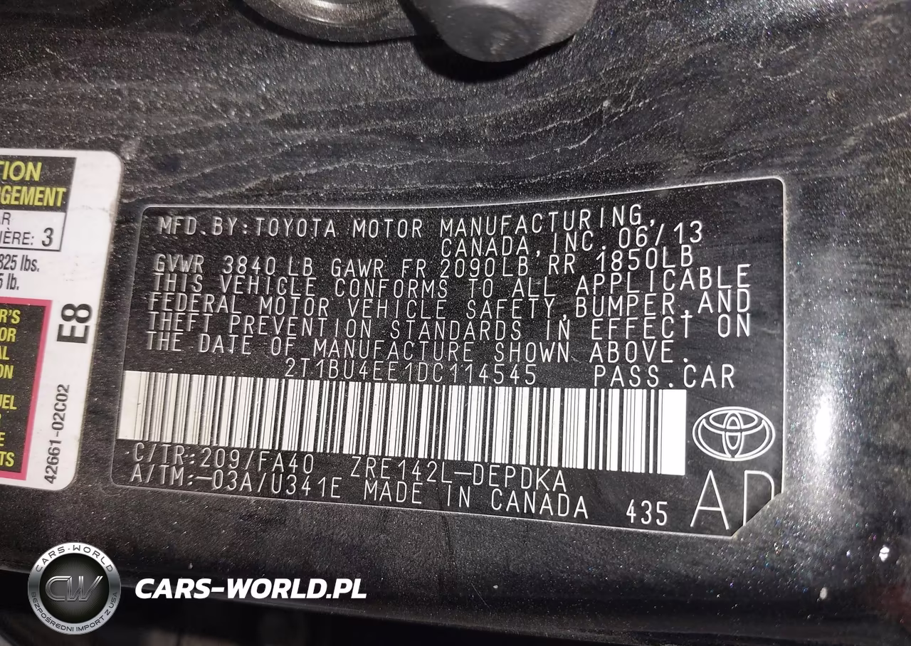 2013 Toyota Corolla L VIN:2T1BU4EE1DC114545 - 9