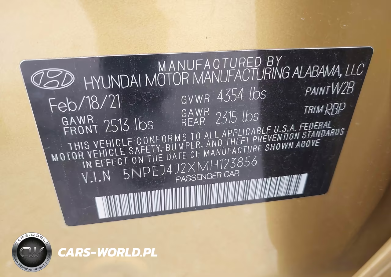2021 Hyundai Sonata Sel Plus VIN:5NPEJ4J2XMH123856 - 9