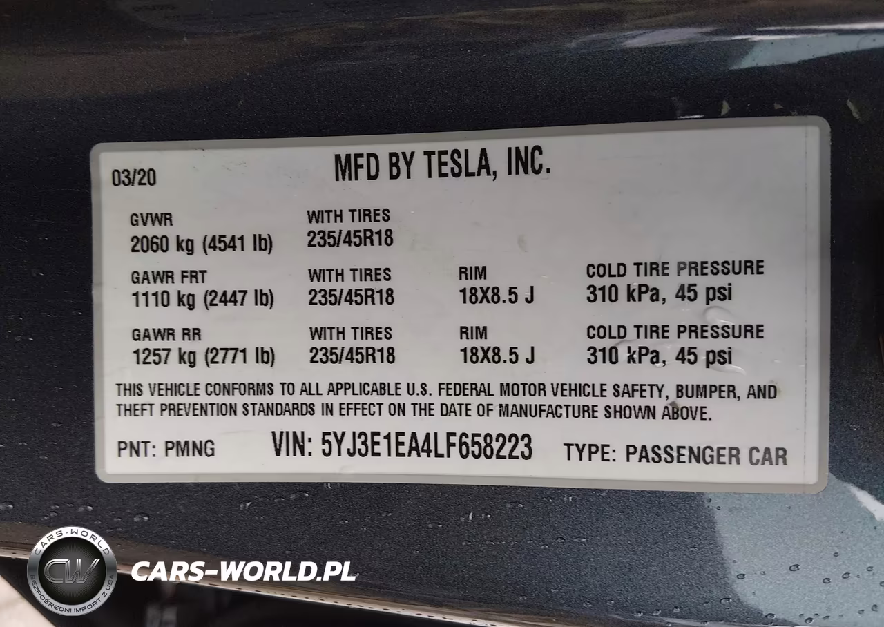2020 Tesla Model 3 Standard Range Plus Rear-Wheel Drive-Standard Range Rear-Wheel Drive VIN:5YJ3E1EA4LF658223 - 9