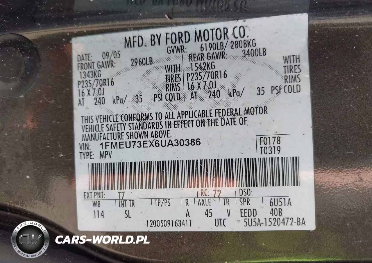 2006 Ford Explorer Xlt VIN:1FMEU73EX6UA30386 - 9