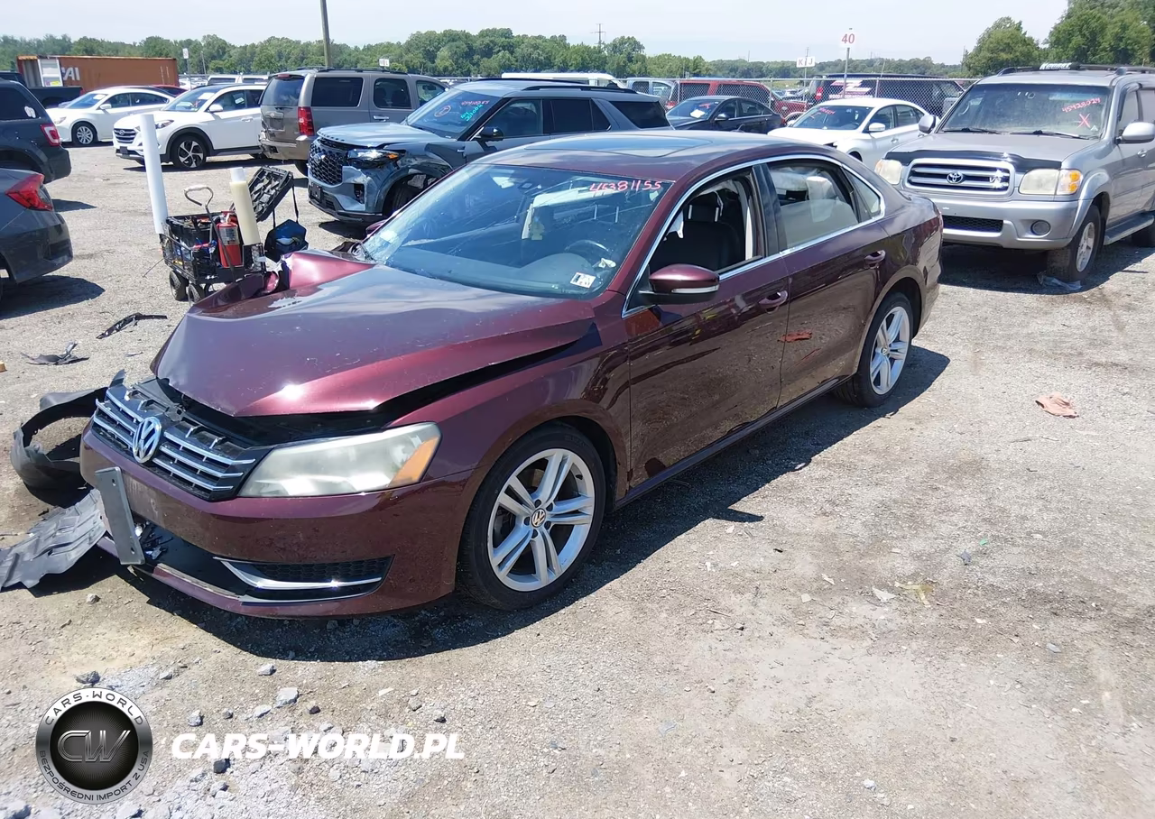 2014 Volkswagen Passat 2.0L Tdi Se VIN:1VWBN7A33EC098410 - 2