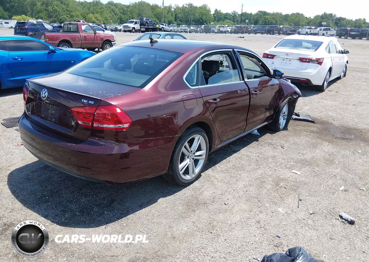 2014 Volkswagen Passat 2.0L Tdi Se VIN:1VWBN7A33EC098410 - 4