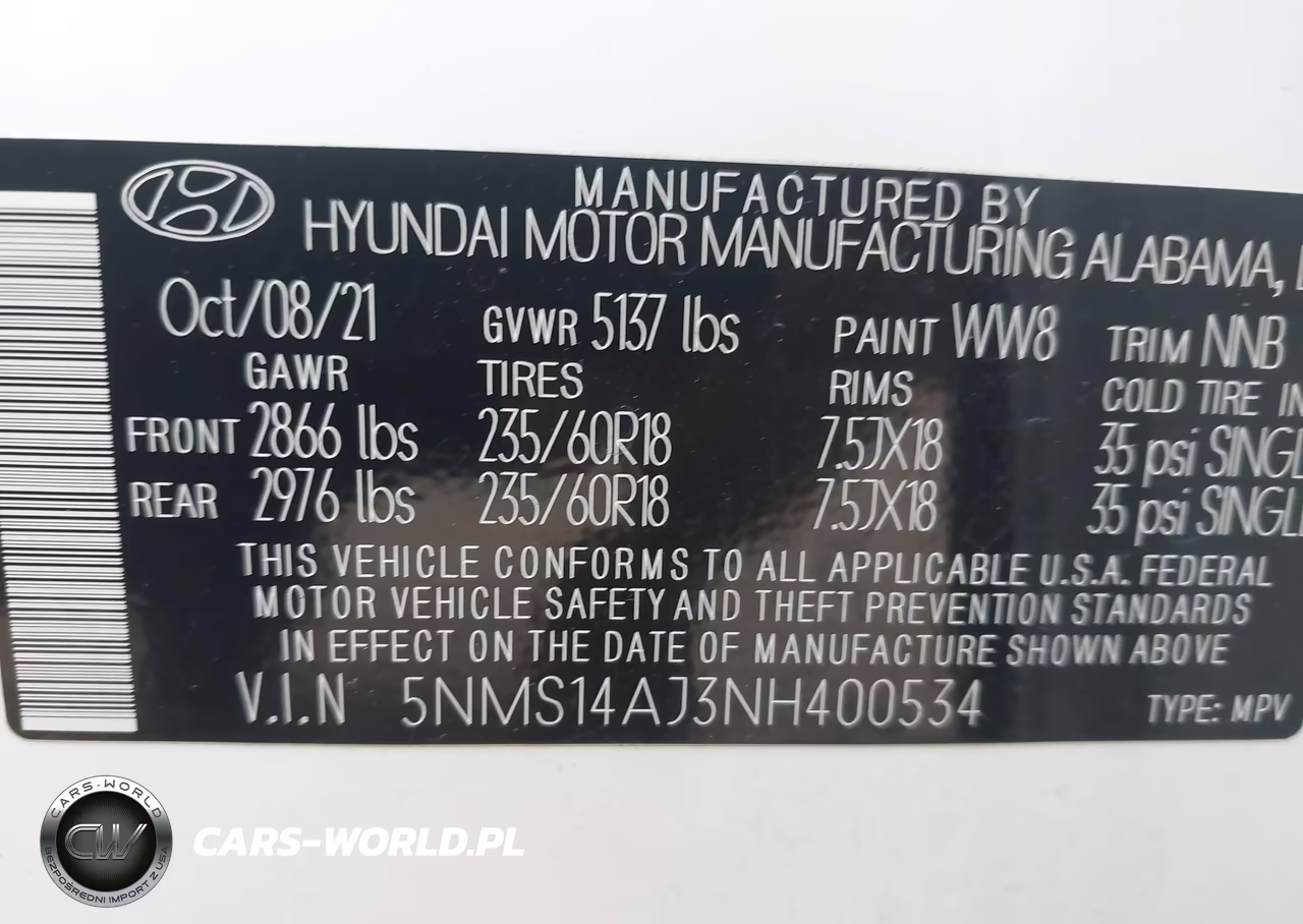2022 Hyundai Santa Fe Se VIN:5NMS14AJ3NH400534 - 9