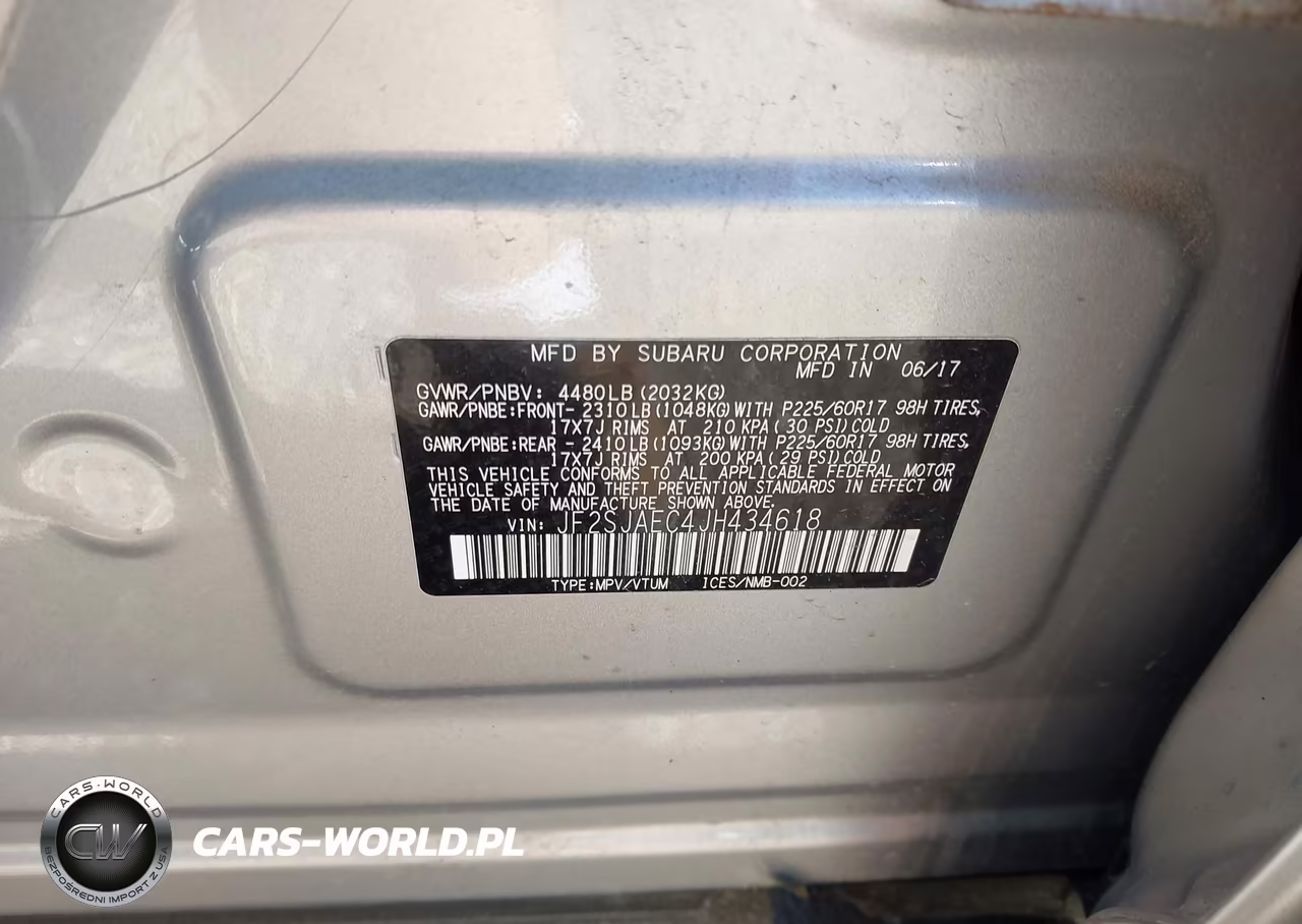2018 Subaru Forester 2.5I Premium VIN:JF2SJAEC4JH434618 - 9
