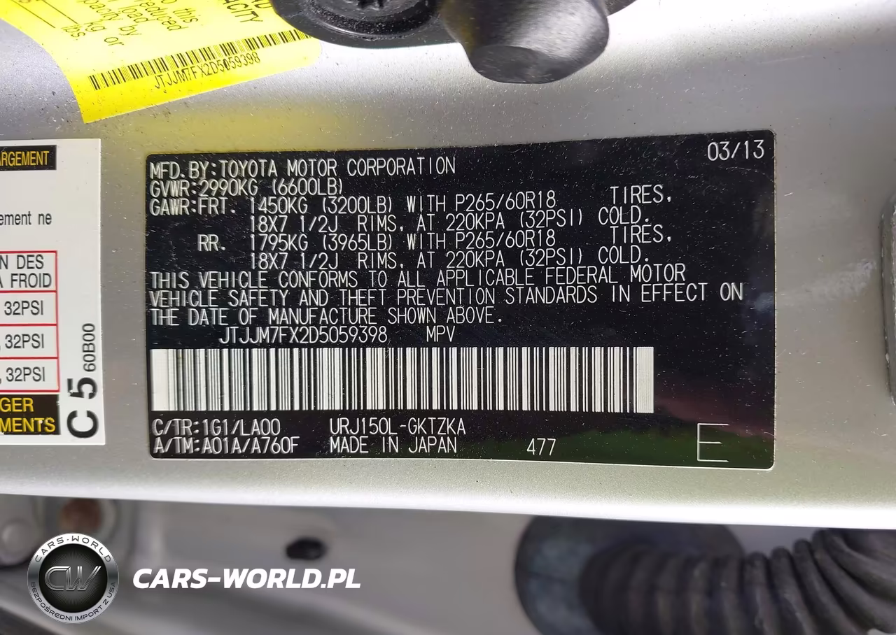 2013 Lexus Gx 460 Premium VIN:JTJJM7FX2D5059398 - 9